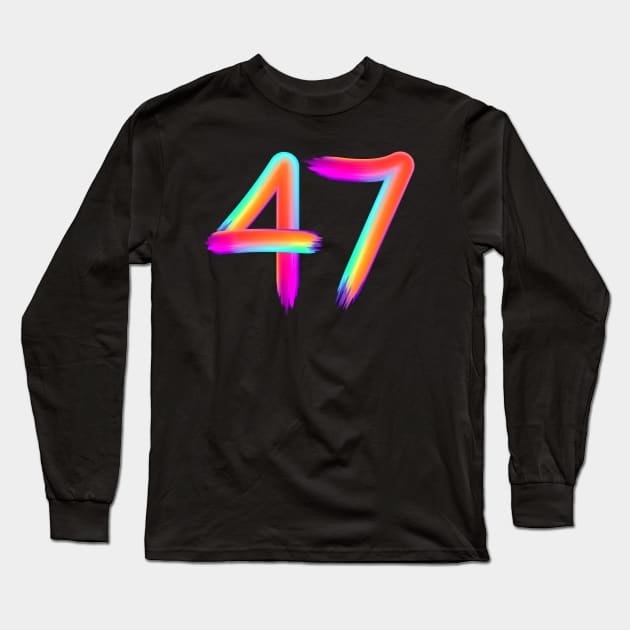 brushed 47 Long Sleeve T-Shirt by MplusC